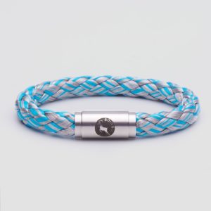 Blue and grey rope bracelet