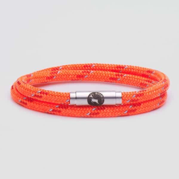 Orange sailing rope bracelet