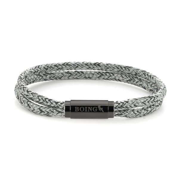 Grey and black rope bracelet