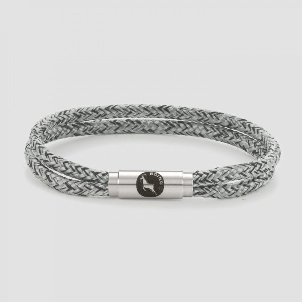 Grey and black rope bracelet