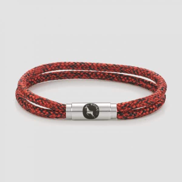 Red and black rope bracelet