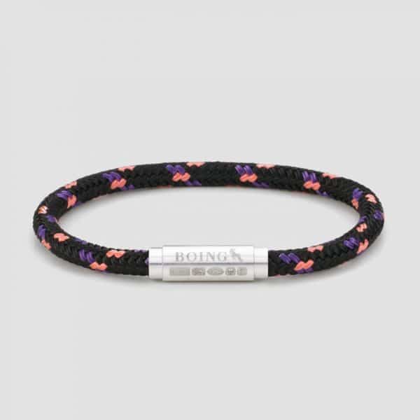 Black and pink sailing rope bracelet