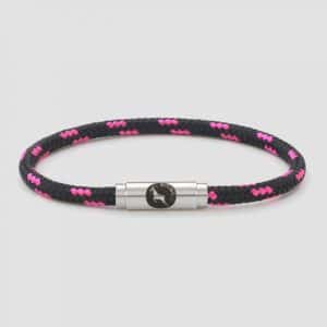 Black and pink sailing rope bracelet