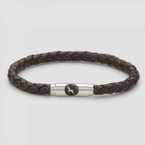 Brown leather bracelet