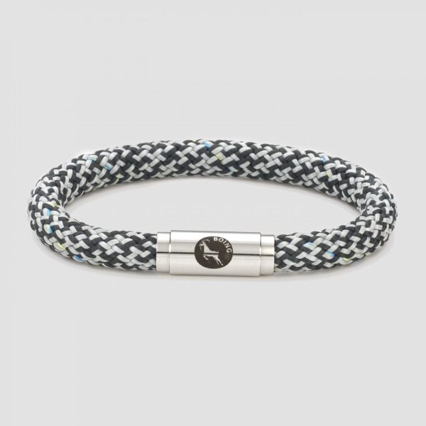 White and grey rope bracelet