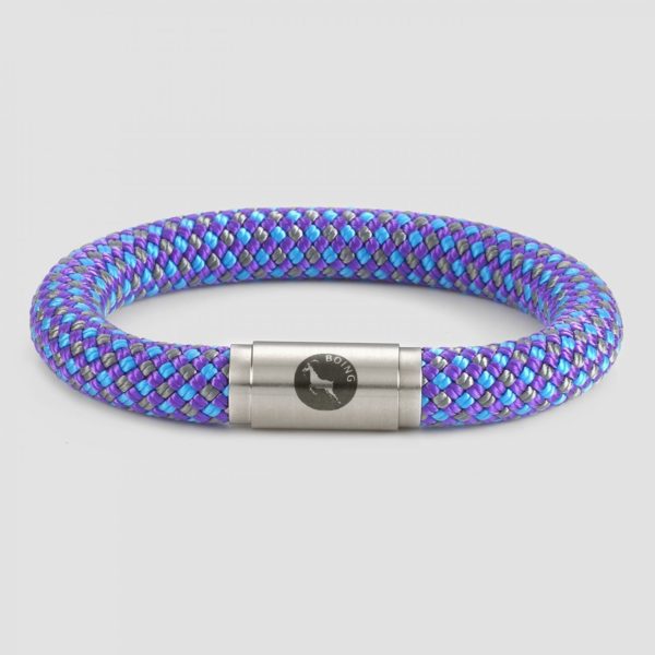 Blue and purple rope bracelet