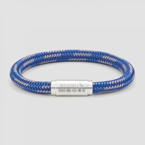 Blue and grey rope bracelet