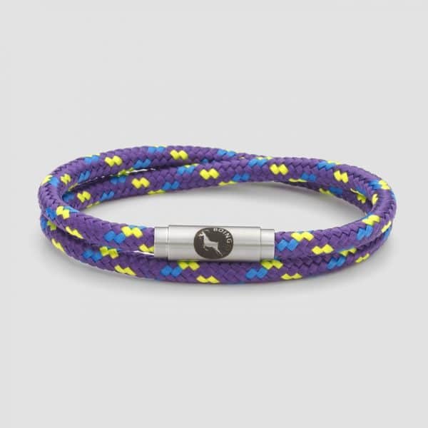 Purple sailing rope bracelet