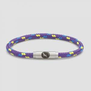 Purple sailing rope bracelet