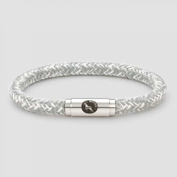 Grey and white rope bracelet