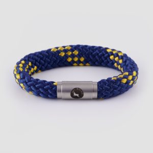 Blue and yellow rope bracelet