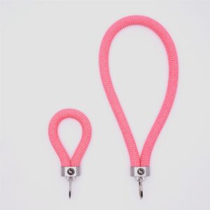 Pink chunky key fob key ring