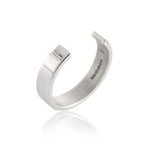Sterling silver cuff ring