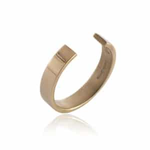 Rose gold cuff ring