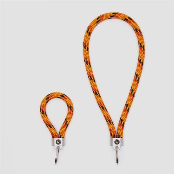 Orange sunset key fob key ring