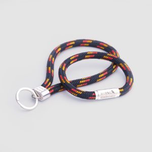 Black Uluru key fob key ring and Climbing rope bracelet gift set