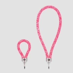 Bright pink key fob key ring
