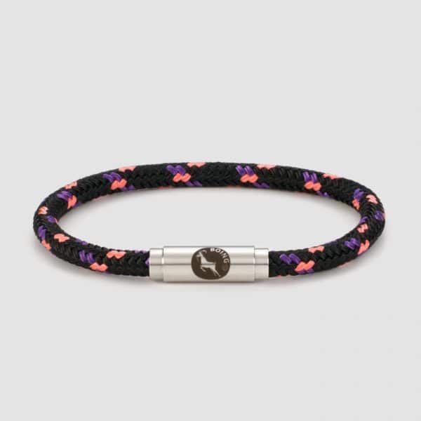Black and pink sailing rope bracelet
