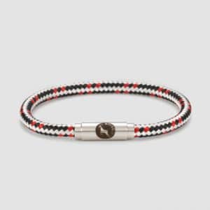 Black and red unisex sailing rope bracelet