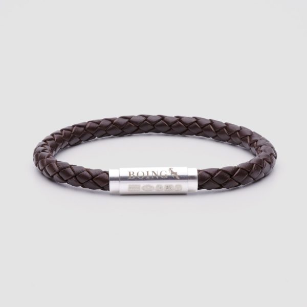 Brown leather bracelet