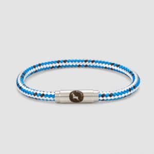 Blue and white sailing rope bracelet