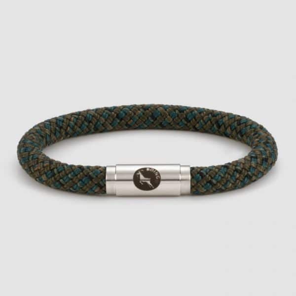 Jungle green rope bracelet