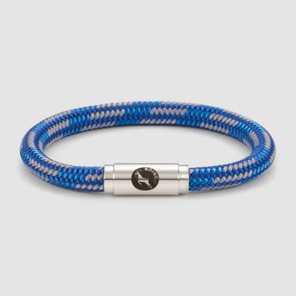 Blue and grey rope bracelet