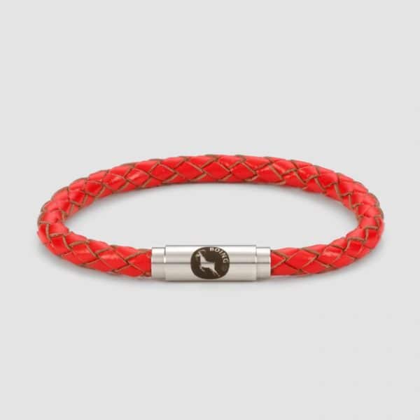 Red leather bracelet