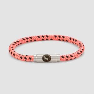 Pink and black skinny bracelet