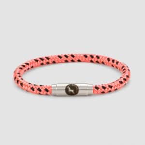 Pink and black skinny bracelet