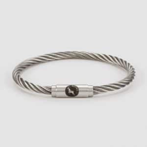 Steel rigging bracelet spun steel bracelet