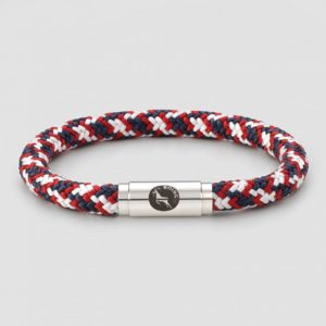 British bulldog rope bracelet steel clasp